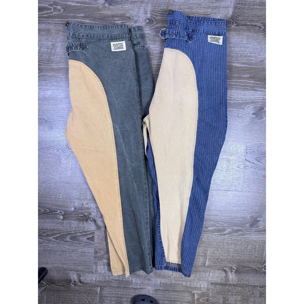 Lot of 2 VTG Frontier Classics Trousers Mens 46 Cowboy Western Outlaw Work